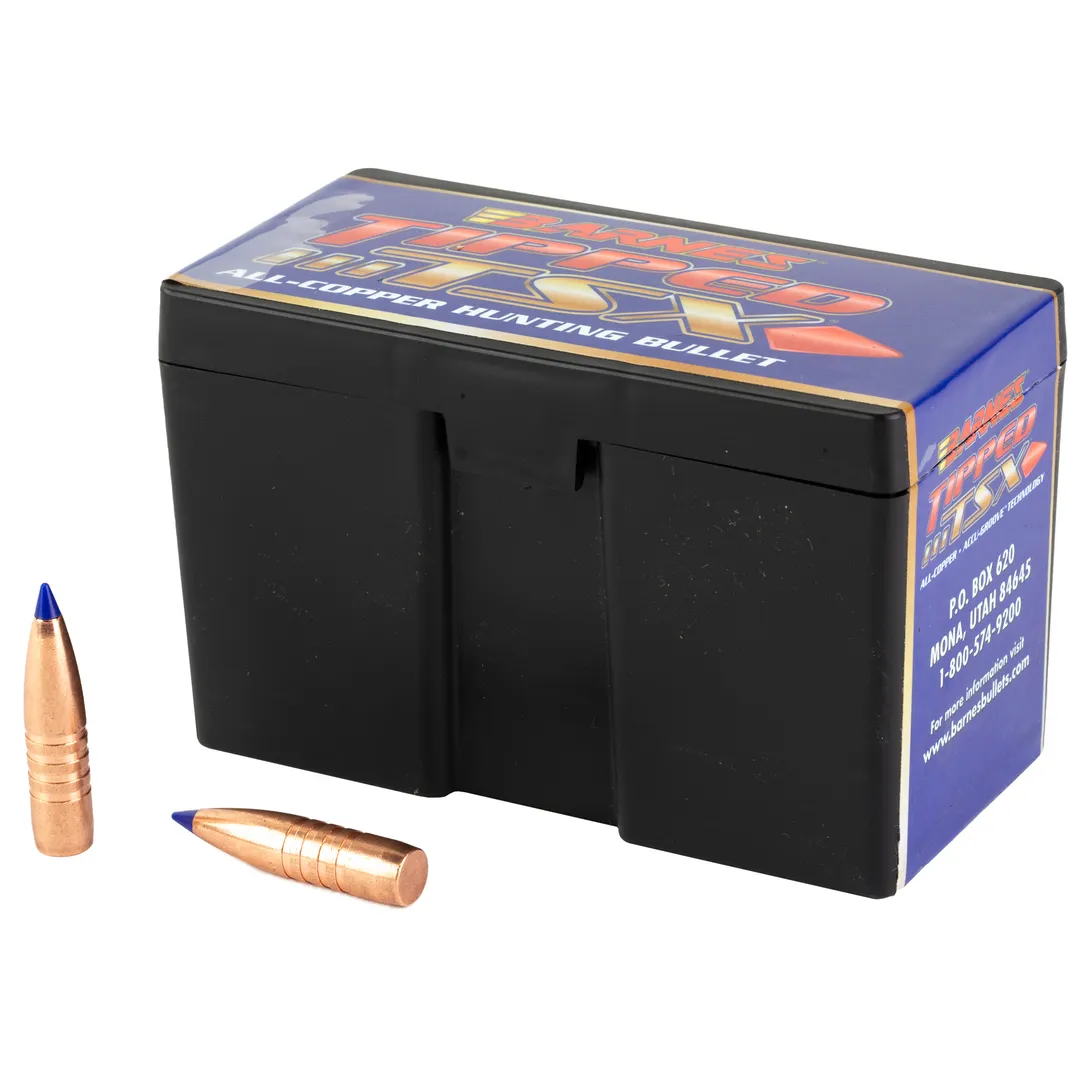 Barnes TTSX .338 225GR BT Bullets – 50 Count, Ballistic Tip Boat Tail, California Certified Nonlead Reloading Supplies
