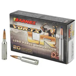 Barnes VOR-TX 6MM Creedmoor 95GR LRX BT Long Range Ammunition – 20 Round Box - 1