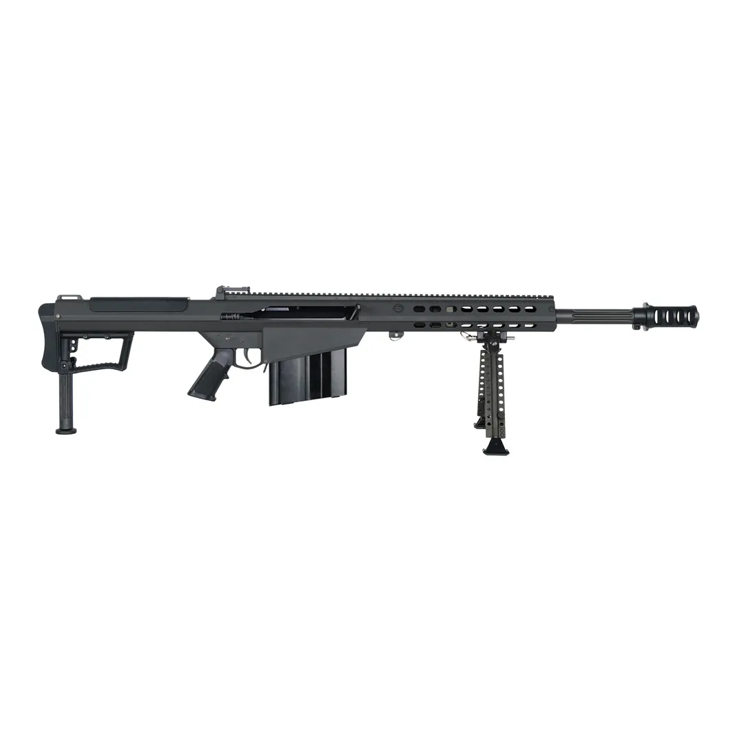 Barrett M107A1 Semi-Auto Rifle .50 BMG 20in Black Cerakote 10-Round w/ Bipod Monopod Flip Sights & Pelican Case