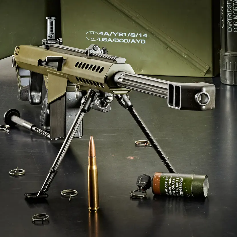 Barrett M82A1 .50BMG 29" Fluted ODG Cerakote - 1