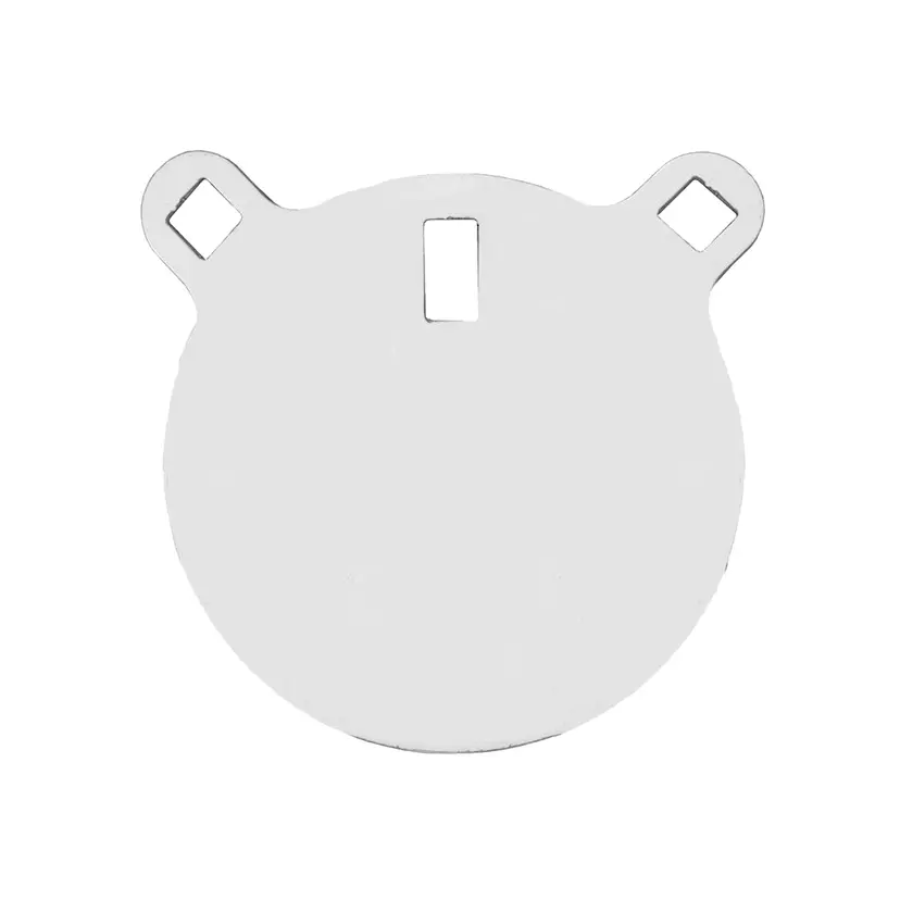 Birchwood Casey AR500 6" Round Steel Target Plate 3/8" White Gong - 1