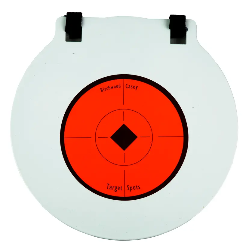 Birchwood Casey AR500 8" Round Steel Target Plate 3/8" White Gong - 1