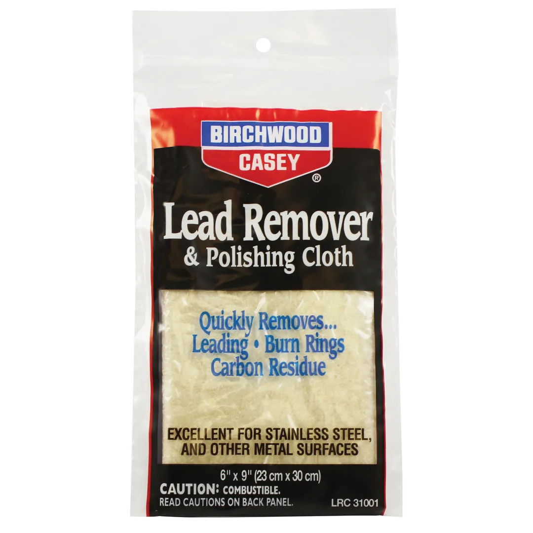 Birchwood Casey Lead Remover Polishing Cloth 6x9 – Effective Cleaning for Firearms and Metal Surfaces