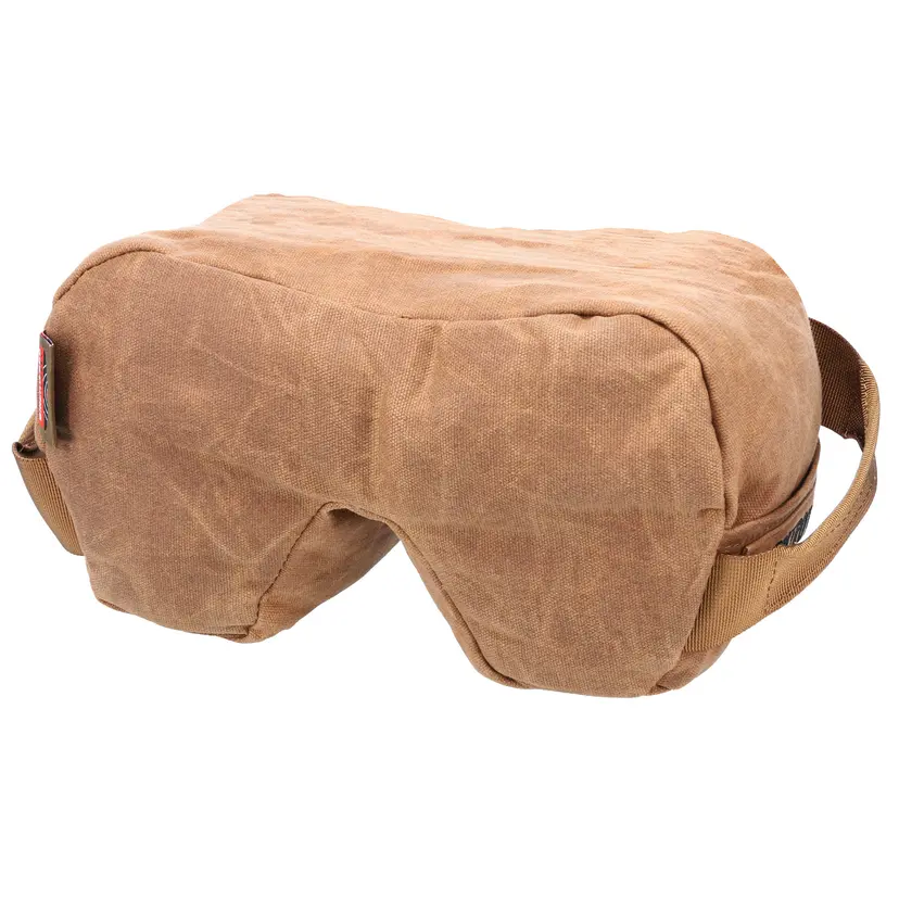 Birchwood Casey Steady Shot Foxtrot Large Ultralight Shooting Bag – Waxed Canvas Tan - 1