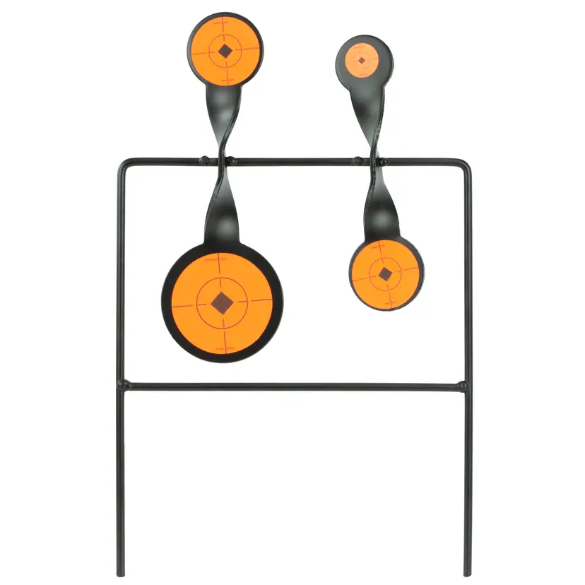 Birchwood Casey World of Targets Duplex Spinner Target – .22 Caliber Quad Action Shooting Spinner - 1