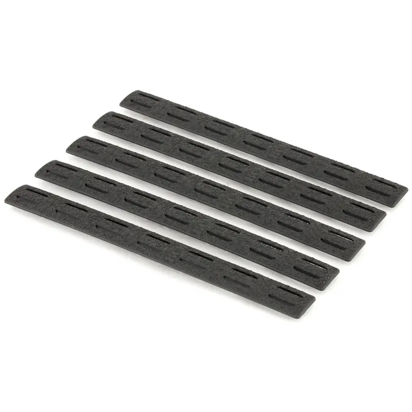 Bravo Company BCM GUNFIGHTER 5.5" KeyMod Rail Panel Kit 5-Pack Black – Durable Grip Panels - 1