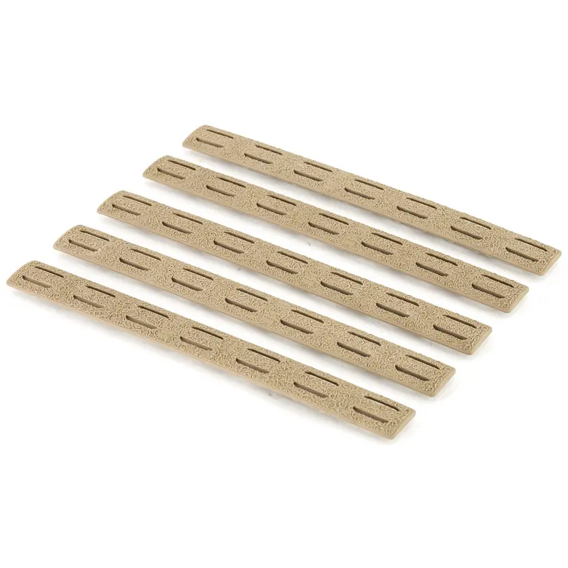 Bravo Company BCM Gunfighter KeyMod Rail Panels 5.5" 5-Pack FDE – Durable Grip Upgrade - 1
