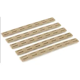 Bravo Company BCM Gunfighter KeyMod Rail Panels 5.5" 5-Pack FDE – Durable Grip Upgrade - 2