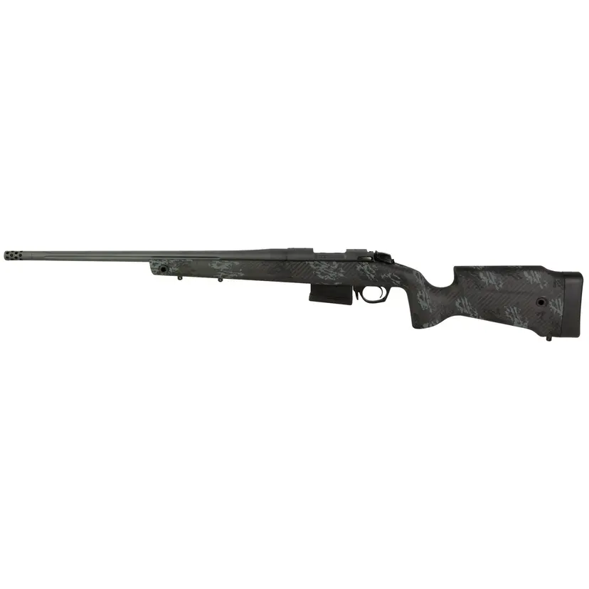 Bergara Crest Premier 6.5 Creedmoor Bolt Action Rifle 20" Fluted Barrel Sniper Gray Carbon Fiber Stock 5rd - 1