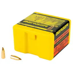 Berger .204 35gr FB Varmint Bullets 100ct – Flat Base Hollow Point Reloading Supplies - 1