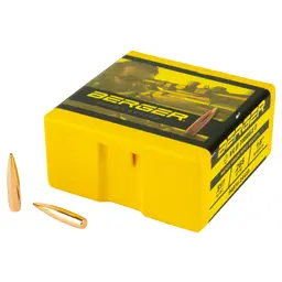 Berger .243 105gr VLD Target Bullets 100ct – 6mm Boat Tail Hollow Point for Reloading - 1