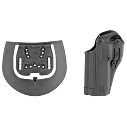 BLACKHAWK SERPA CQC Holster for FNH FNS 9/40 Full Size & Compact, Right Hand, Black with Belt & Paddle Attachment - 2