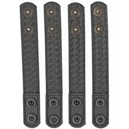Bianchi 7906 AccuMold Elite Black Belt Keeper 4 Pack for Uniform Belts - 2