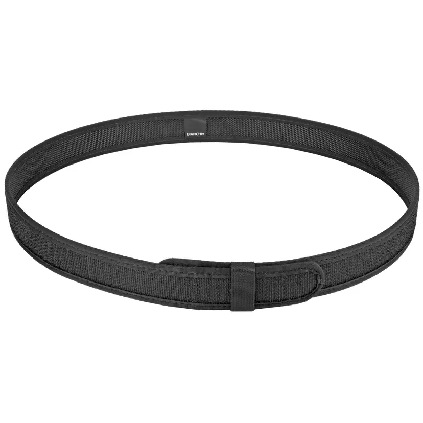Bianchi 7205 Nylon Liner Belt 1.5" Black, Large 40-46, Hook and Loop Closure - 1