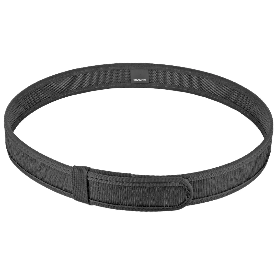 Bianchi 7205 Nylon Liner Belt 1.5" Medium 34-40" Black Hook and Loop Closure