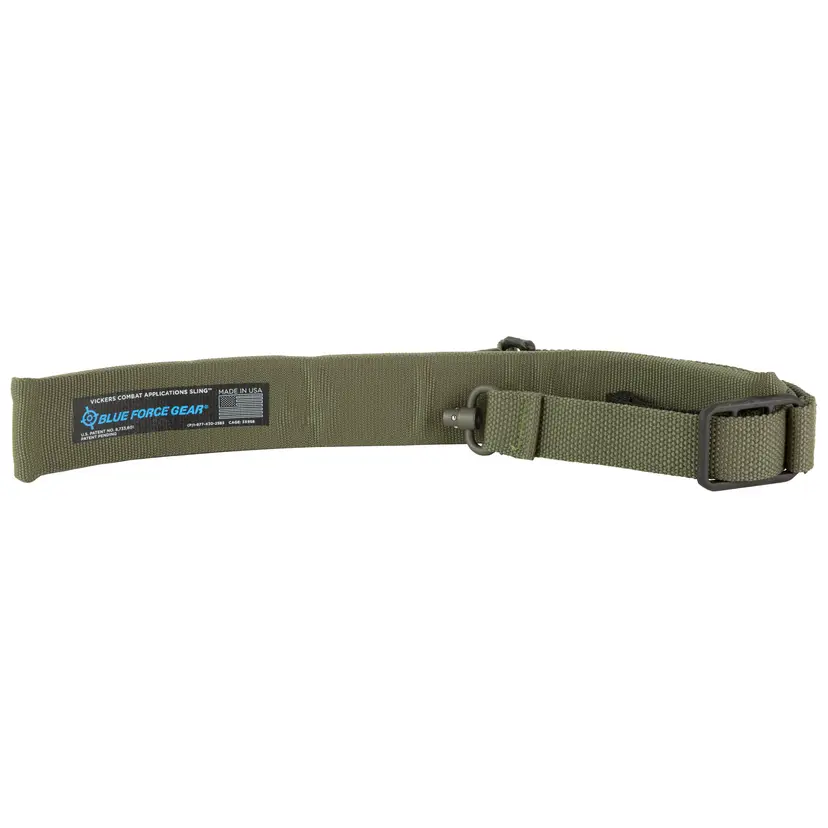 Blue Force Vickers Padded 2-Point Combat Sling with Push Button Swivels, Ranger Green, 54" Adjustable - 1