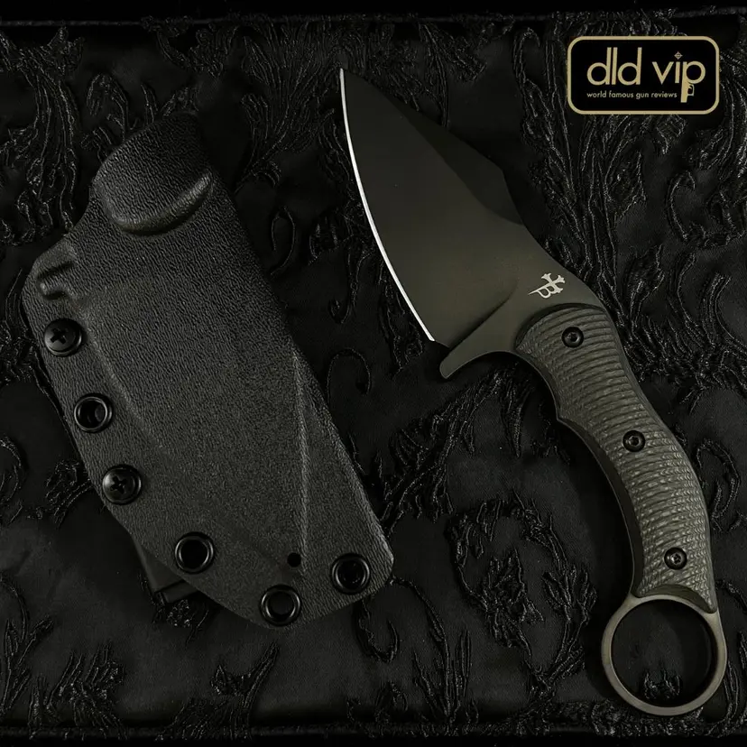 Borka Blades SRambit Black PVD w/ Carbon Fiber Scales BD01/2 CF - 1
