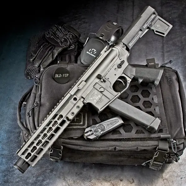 Brigade Manufacturing BM-9 9mm 9" Tungsten Cerakote w/ KAK - 1