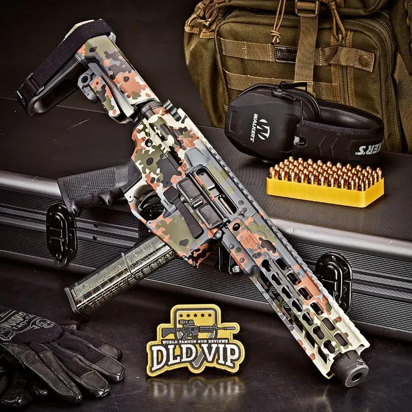 Brigade Manufacturing BM-9 9mm w/ Custom Flecktarn Cerakote - 1