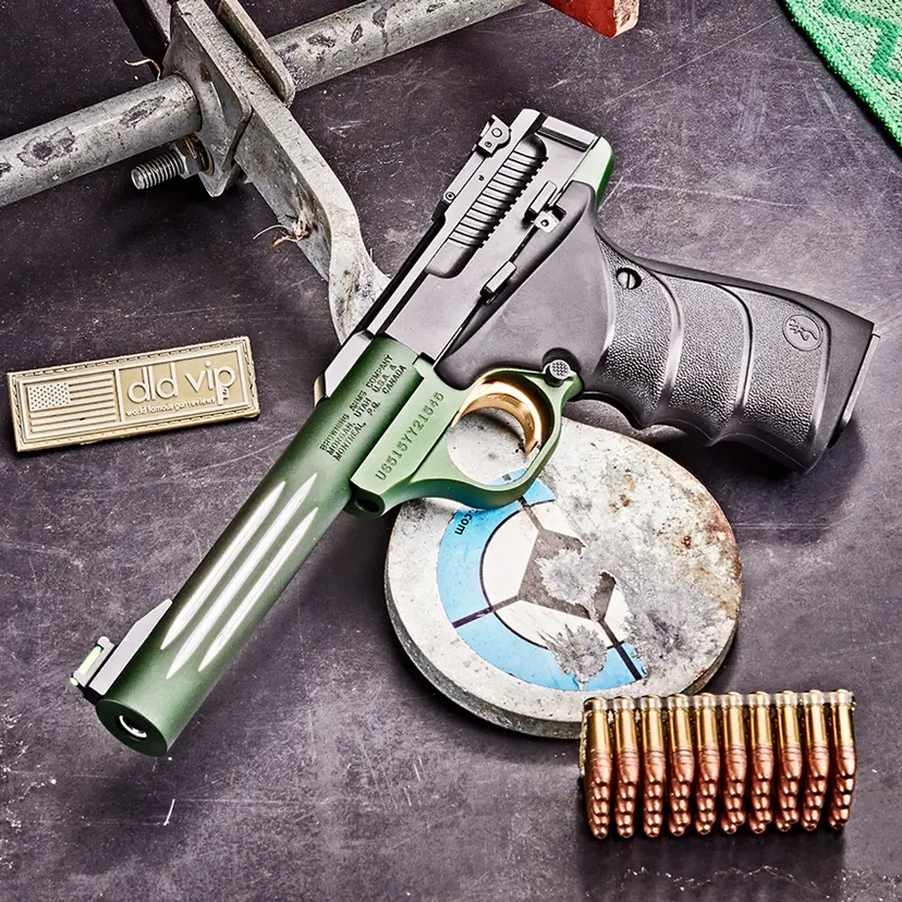 Browning Buck Mark URX .22LR 5.5" Green Anodized - 1