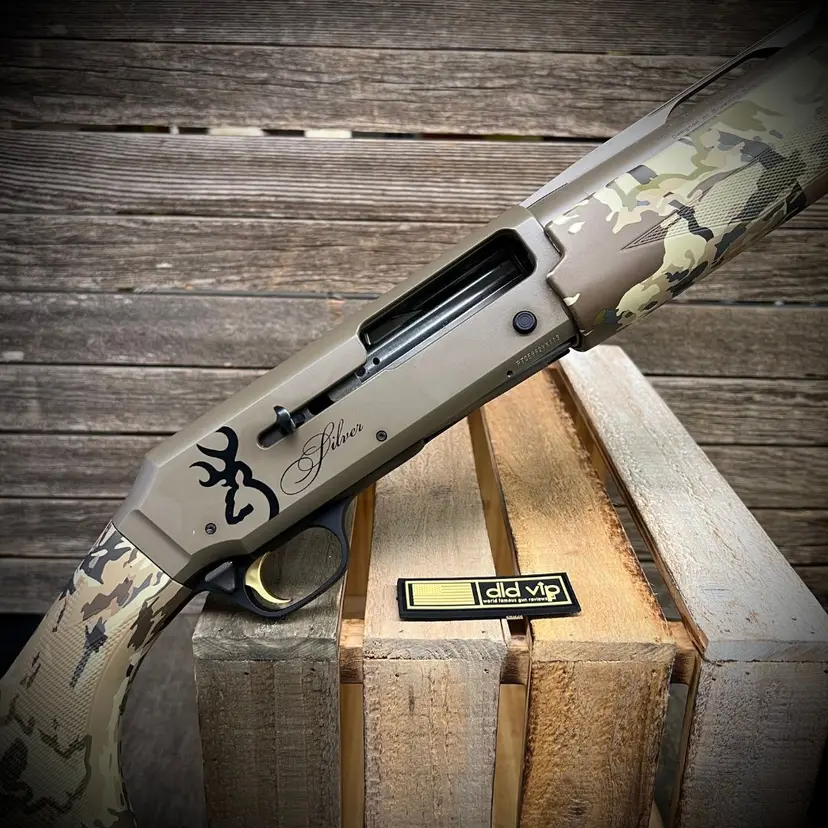 Browning Silver Field 3.5" 12Ga 28" FDE Cerakote Auric Camo - 1