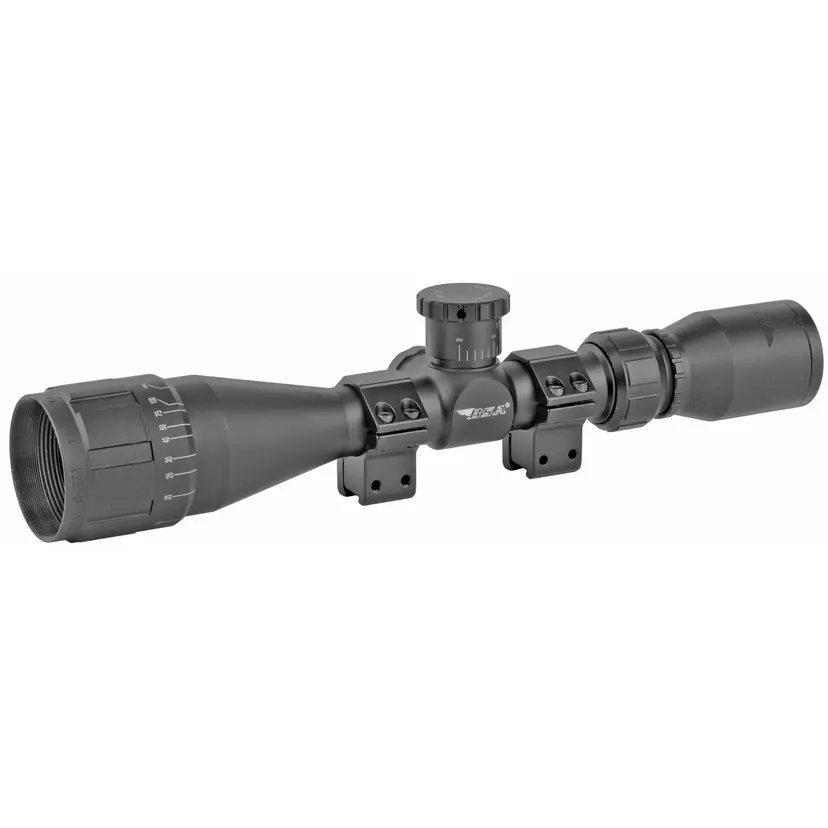 BSA Sweet 17 3-9x40 Rimfire Scope for 17 HMR, 30/30 Duplex Reticle, Black - 1