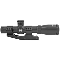 BSA TACT WPN 1-4x24 Rifle Scope, Mil Dot Reticle, 30mm Tube, .223/.308 Turrets, Tactical Optics with Mount, Black - 2