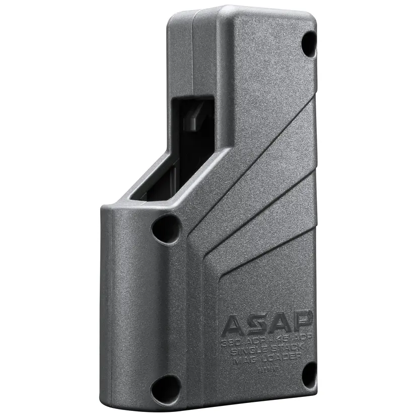 Butler Creek ASAP Pistol Loader for Single Stack Magazines 9MM-45 ACP Polymer Gray - 1