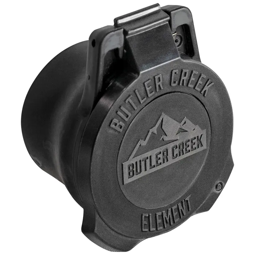 Butler Creek Element 56mm Black Objective Scope Cover – Optical Accessory - 1