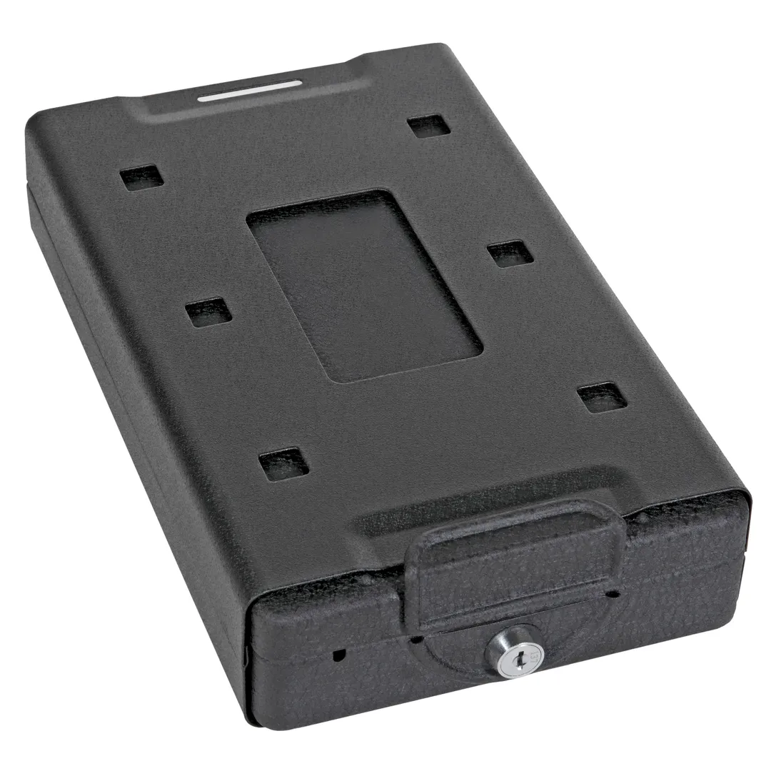 Bulldog Car Safe 8.2x6x2.2 Inch Keyed Lock Black – Secure Vehicle Storage Box