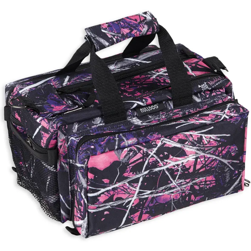 Bulldog DLX Muddy Girl Camo Range Bag – Deluxe Nylon Gun Case with Adjustable Strap - 1