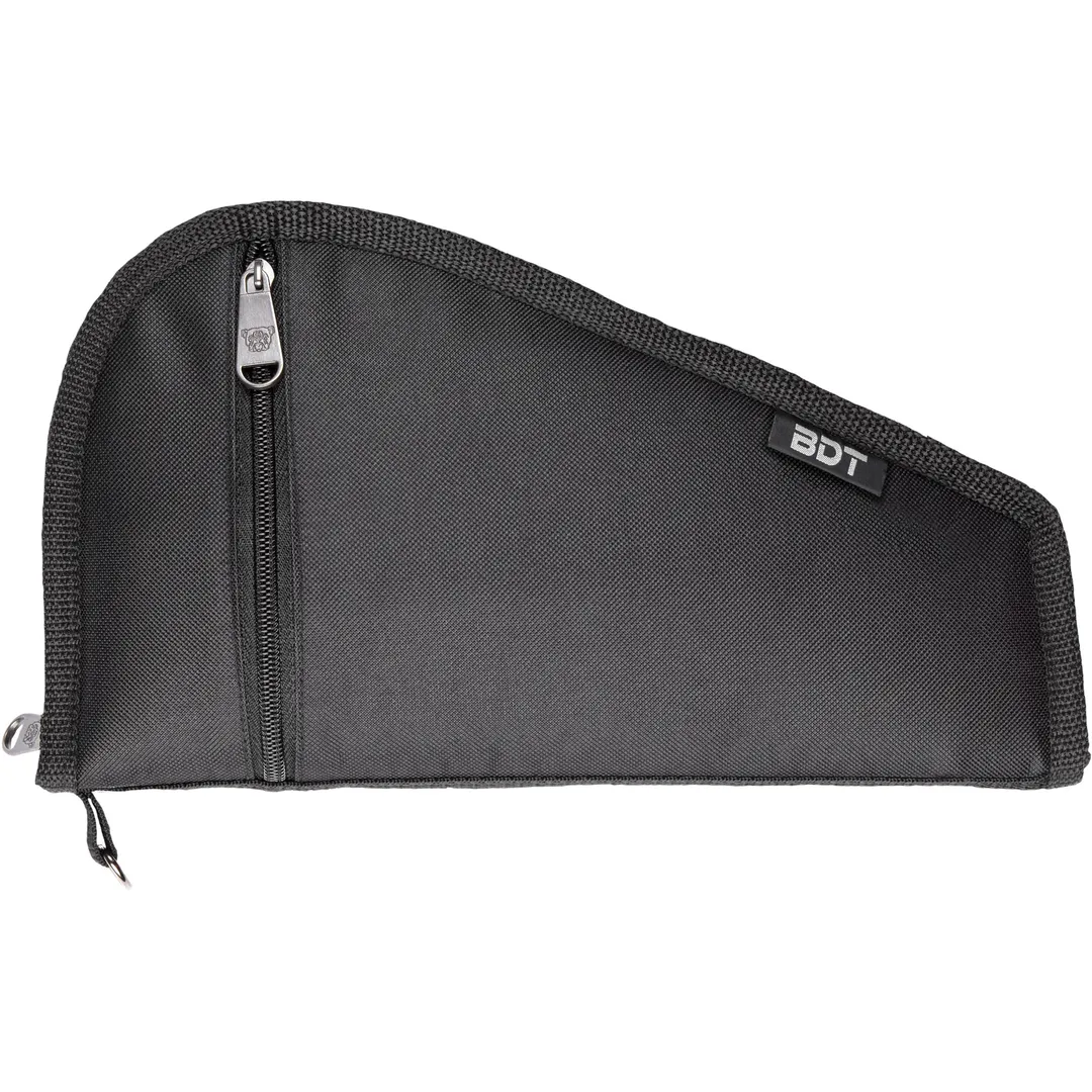 Bulldog DLX Deluxe Pistol Case 12x6 Inch Black with Pocket and Sleeve – Soft Handgun Storage Bag