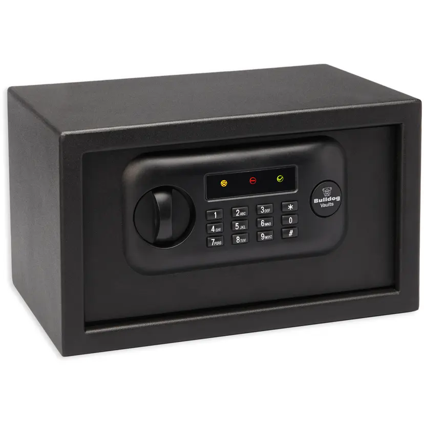 Bulldog Digital Pistol Vault 12x8x7 Black Safe – Secure Lock Box for Handguns - 1