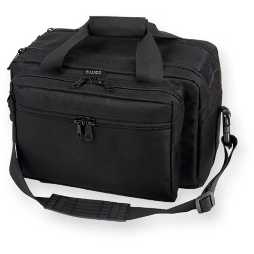 Bulldog XLRG Deluxe Range Bag with Pistol Rug, Extra-Large Black Soft Gun Case - 1