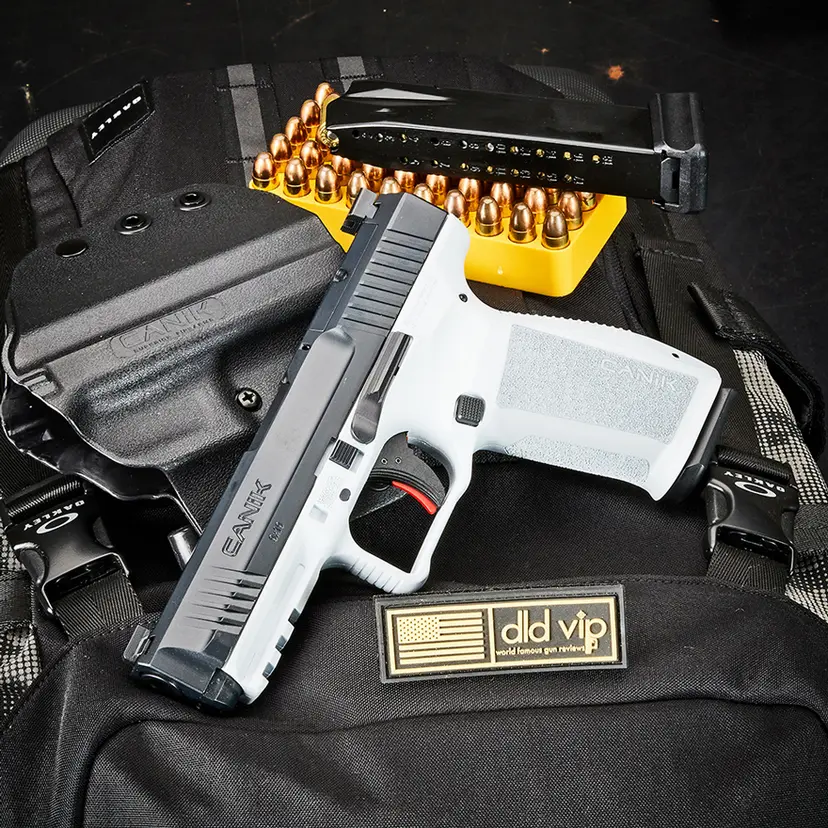 Canik METE SFT 9mm 4.5" OR BLK/White Cerakote - 1