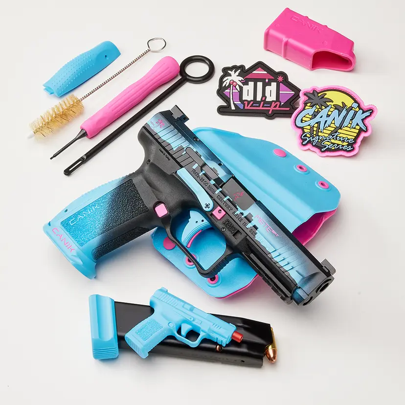 Canik METE SFT 9mm OR Miami Nights Cerakote - 1