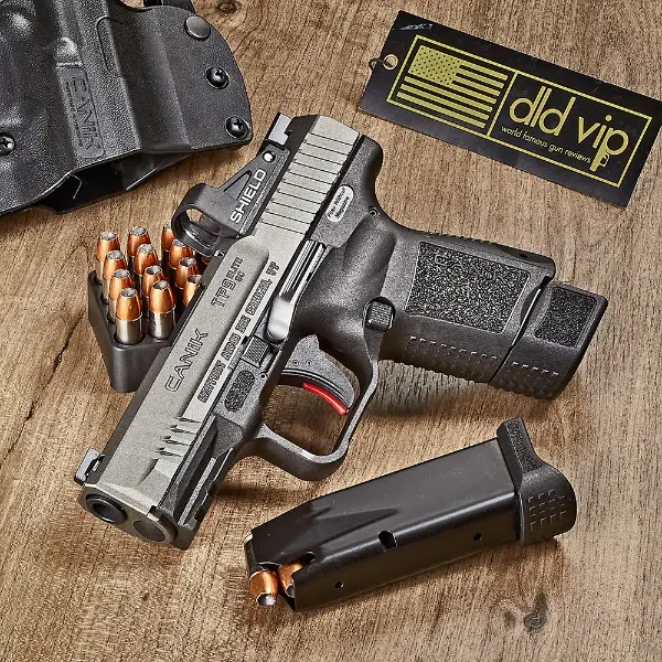 Canik TP9 Elite SC 9mm Tungsten Cerakote w/ Shield SMS2 - 1
