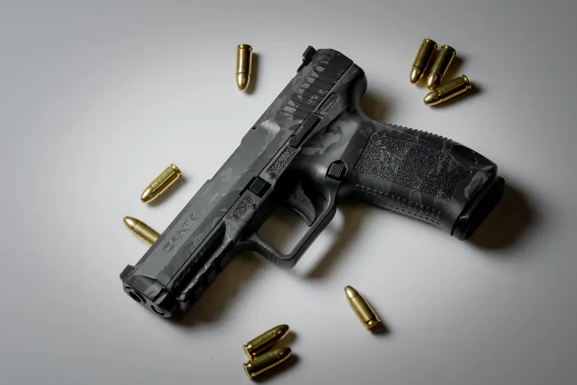 Canik TP9SF 9mm 4.6" Tiger Dark Grey Cerakote Canik Creations - 1