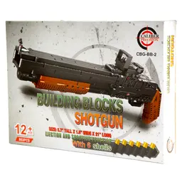 Caliber Gourmet Building Blocks Shot Gun Toy – Multi Color Accessory for Creative Play - 1