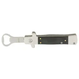 Caliber Gourmet Switchblade Bottle Opener – Black & Silver, CBG Caliber Style - 2