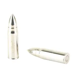 Caliber Gourmet Stainless Steel Bullet Chillers – Silver Whiskey Stones for Drinks - 2