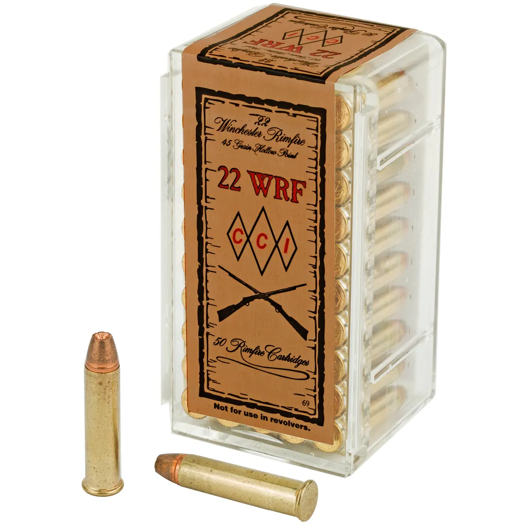 CCI 22WRF 45 Grain Jacketed Hollow Point High-Speed Ammunition 50 Rounds