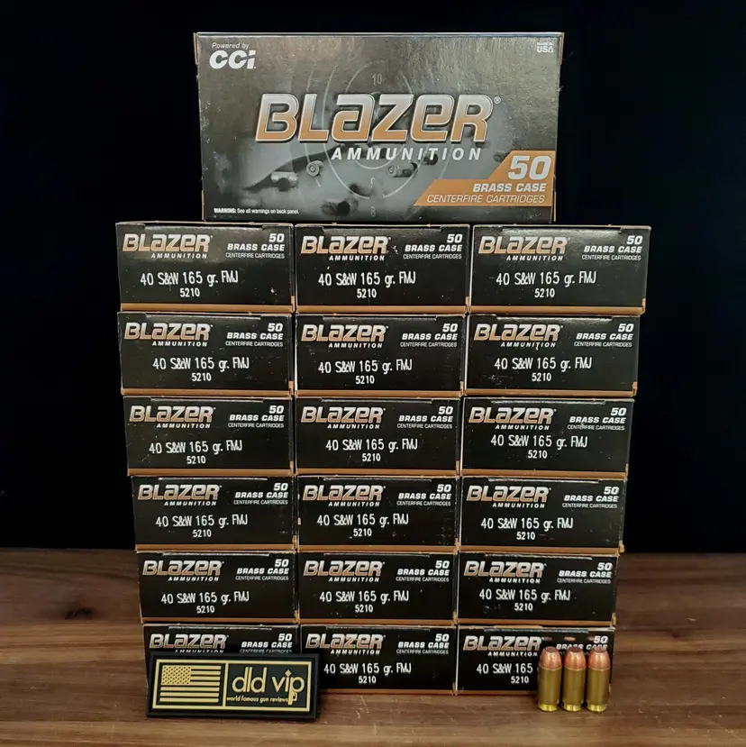 CCI Blazer .40S&W 165Gr FMJ Flat Tip - 1