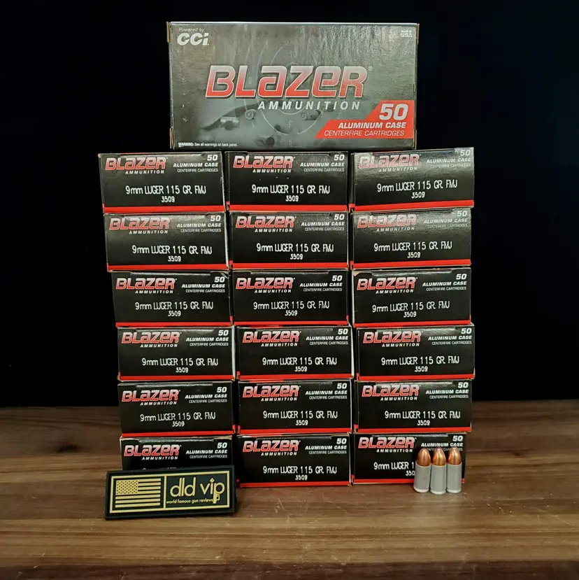 CCI Blazer 9mm 115Gr FMJ Alum - 1
