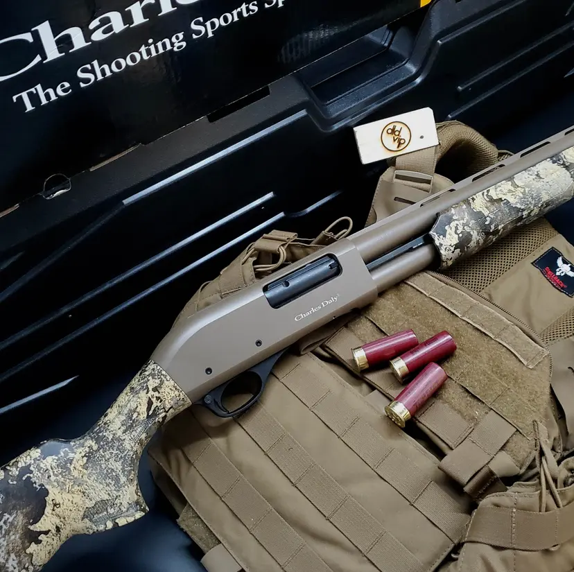 Charles Daly 301 Field 12Ga 28" FDE Cerakote Timber Prairie - 1