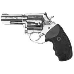 Charter Arms Mag Pug 357 Magnum Revolver 3" Stainless Steel 5-Round High Polish Rubber Grip - 1