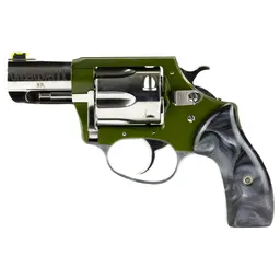 Charter Arms Undercover II 38 Special Revolver, 2.2" Barrel, 6 Shot, Cerakote OD Green, Black Pearlite Grips - 1