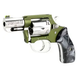 Charter Arms Undercover II 38 Special Revolver, 2.2" Barrel, 6 Shot, Cerakote OD Green, Black Pearlite Grips - 3