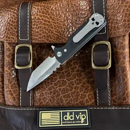 Chaves Ultramar T.A.K. Compound Grind Belt Satin Tanto Blade with Black G10 Handles TAK/RT/BG10/BF - 2