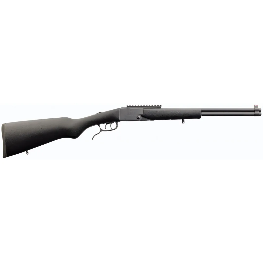 Chiappa Double Badger 22LR/410 Over/Under Rifle Shotgun, 20" Barrels, Black Wood Stock, Fiber Optic Sight